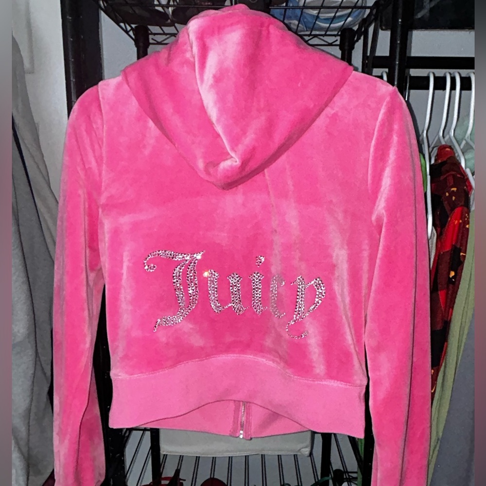Pink Juicy Couture OG Big Bling Zip